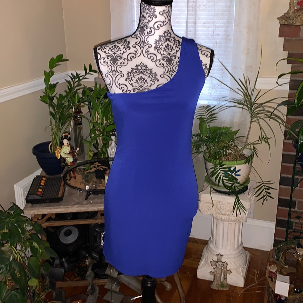 One shoulder mini dress
